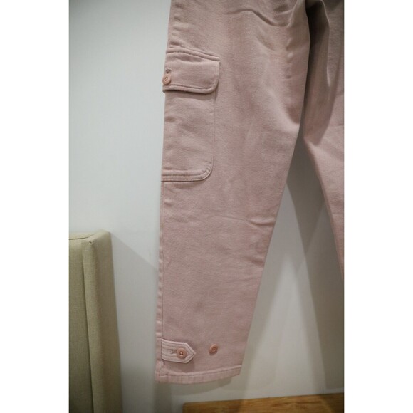 Aritzia Wilfred Free Size 4 Womens Pink Modern Cargo Pants Barbiecore Y2K Canvas - Picture 5 of 12